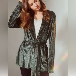 urban outfitters velvet robe jacket